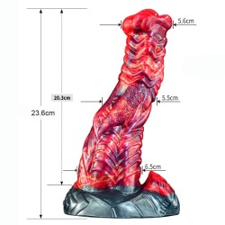 Dragon Color Silicone Dildo - 01