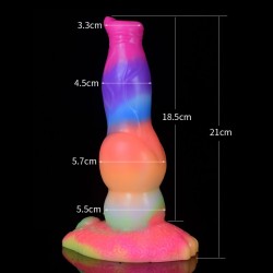 Luminous Silicone Dildo - 19