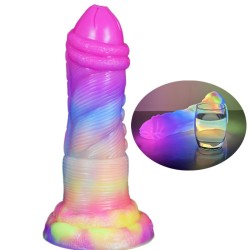 Luminous Silicone Dildo - 17