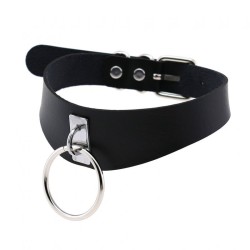 O-ring Trendy PU Leather Neck Collar