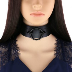 Black O-Ring Punk Collar