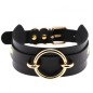 Golden O-Ring Punk Collar