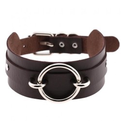 Silver O-Ring Punk Collar