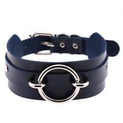 Silver O-Ring Punk Collar