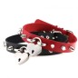 Studded Heart Lock Pendant Collar