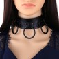 Punk Street Shooting Black O-ring Necklace