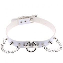 Ring With Chain Leather Collar