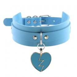 Lightning Heart Pendant Collar