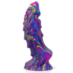 Unicorn Mixed Color Lifelike Silicone Dildo