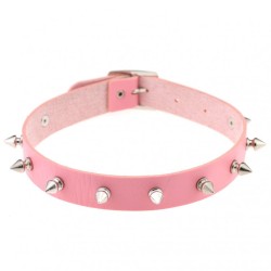 Punk Spiked Studded Leather Collar