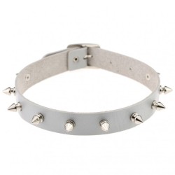 Punk Spiked Studded Leather Collar