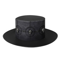 Men's Steampunk Sutural Skull Hat