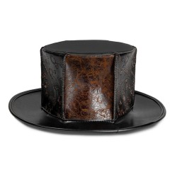 Men's Steampunk Distress Splice Hat