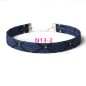 N313 Denim Collar Punk Choker Necklace