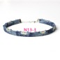 N313 Denim Collar Punk Choker Necklace