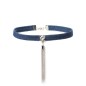 N314 Metal Tassel Denim Collar