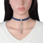 N314 Metal Tassel Denim Collar