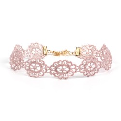 N304 14pcs Pink Lady Floral Collars