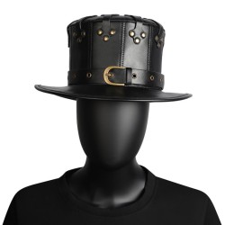 Steampunk Buckles Splice Hat