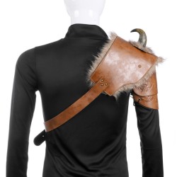 Men Shoulder Armor With Horn