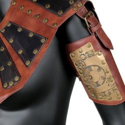 PU Body Chest Harness Shoulder Armor Arm