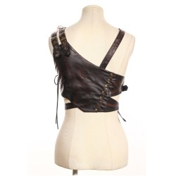 Vintage Wide Leather Waist Belt Cincher