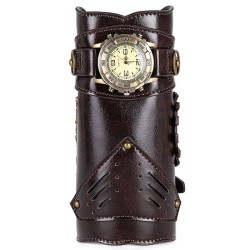 Medieval Unisex Faux Back Leather Bracer Arm Cuff