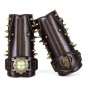 Men Leather Bracers Zipper