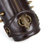 Men Leather Bracers Zipper