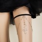 Snake Pendant Slim Elastic Leg Chain