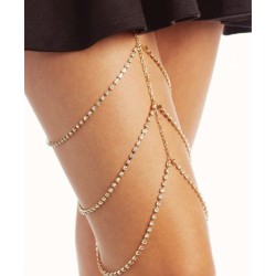 Girl's Crystal Thigh Chain