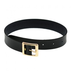 Harajuku Punk Rock Leather Collar - Golden