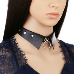 Gothic Leather Collar Choker