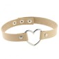 Metal Heart Collar - 3 Snap