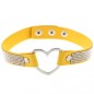 Metal Heart Collar With Diamond