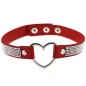 Metal Heart Collar With Diamond