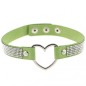 Metal Heart Collar With Diamond