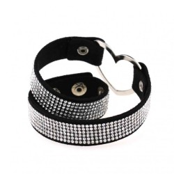 Metal Heart Collar With Diamond