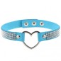 Metal Heart Collar With Diamond