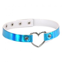 Laser Collar Metal Heart Collar