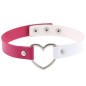 Double Color Metal Heart Collar