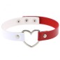 Double Color Metal Heart Collar