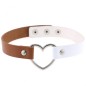 Double Color Metal Heart Collar