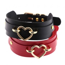 Golden Heart Punk Collar