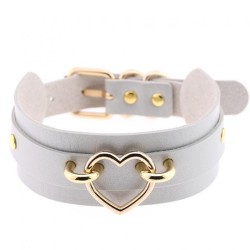 Golden Heart Punk Collar