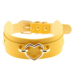 Golden Heart Punk Collar