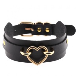 Golden Heart Punk Collar