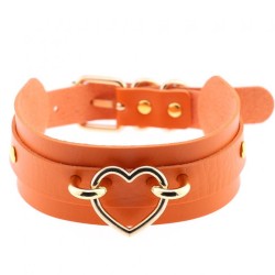 Golden Heart Punk Collar