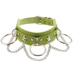 Metal O Ring Collar With Chain