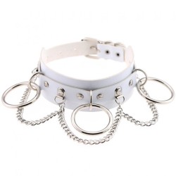 Metal O Ring Collar With Chain